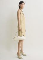 T-lock grained-leather shoulder milk