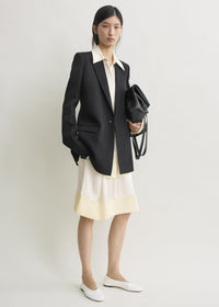 Slim tailored blazer black