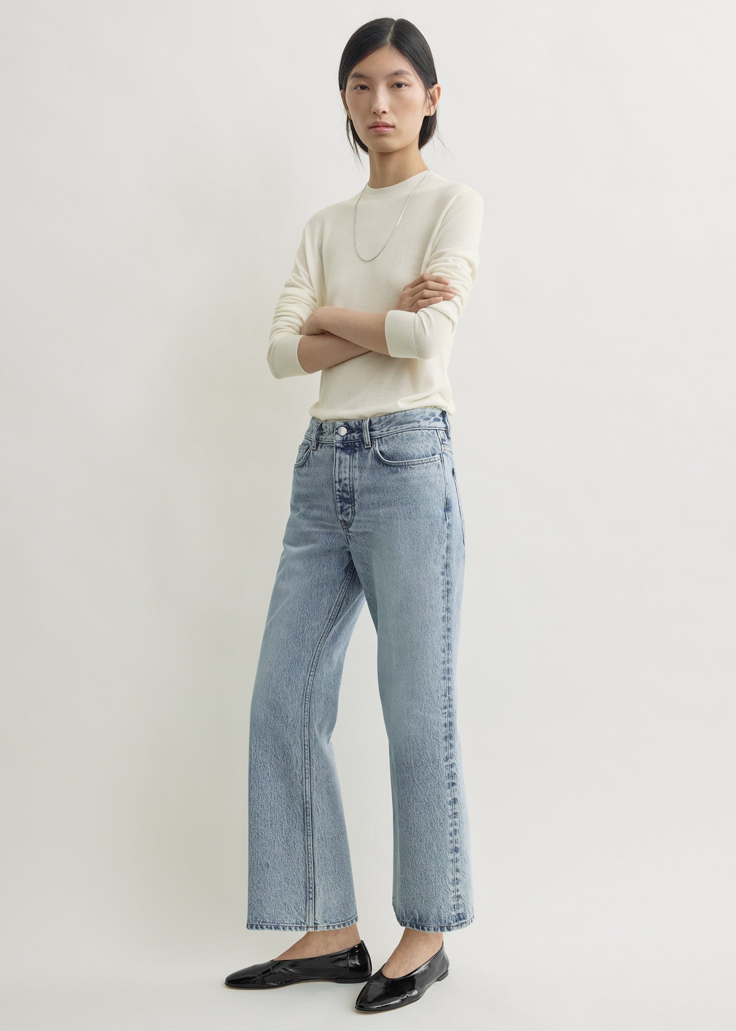 Kick flare denim true vintage from Toteme - $490