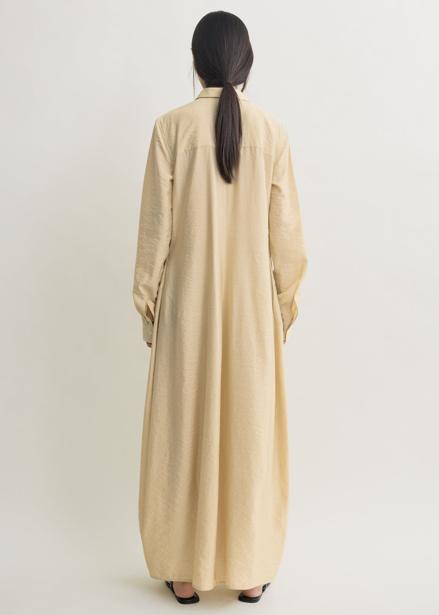 Parachute shirtdress stone