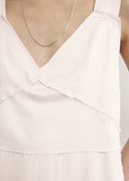 V-neck slip dress bloom