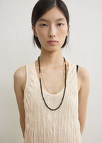 Crinkled knit tank dress pale apricot