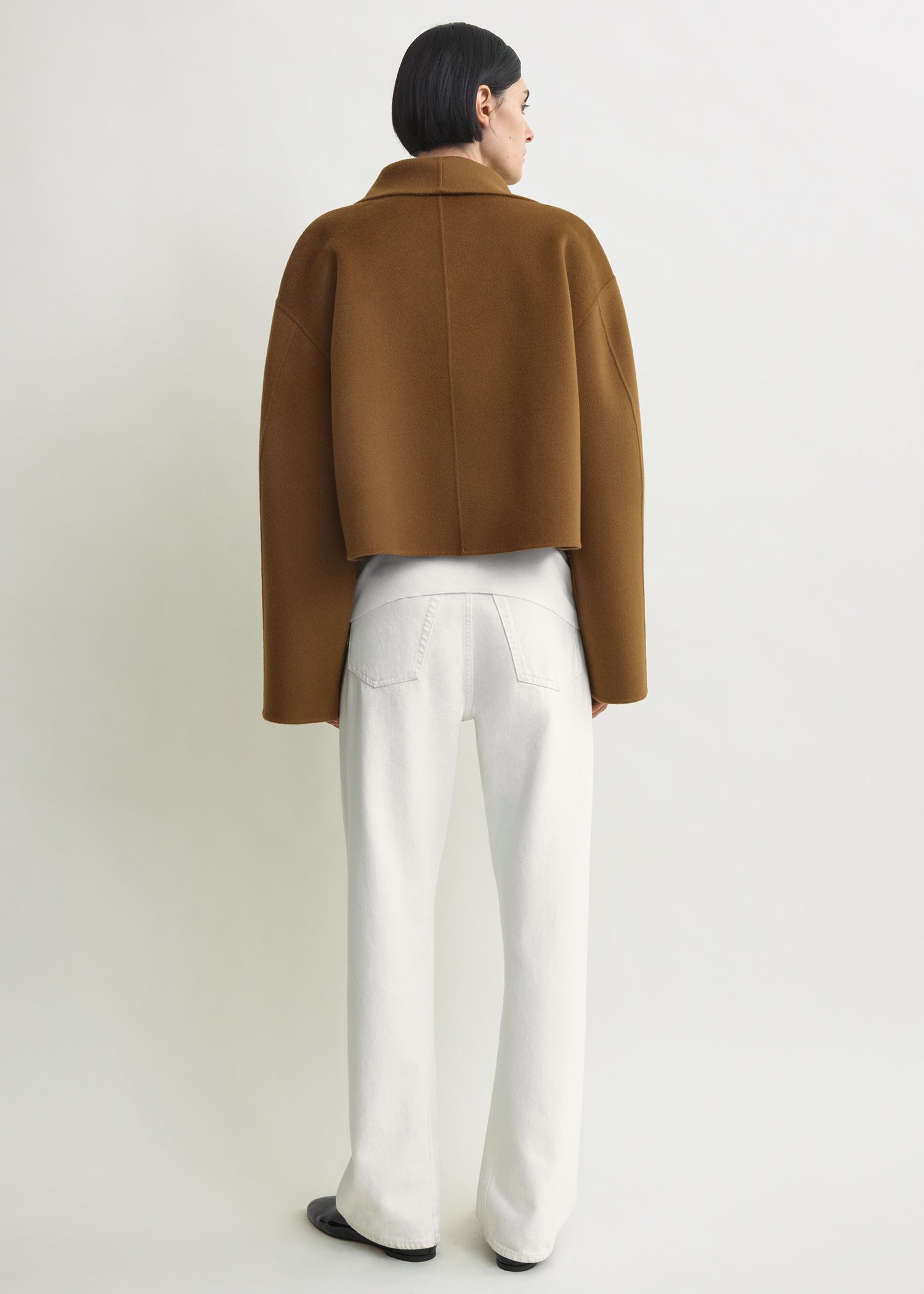 Signature doublé jacket tobacco – TOTEME