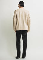 Minimal biker jacket stone