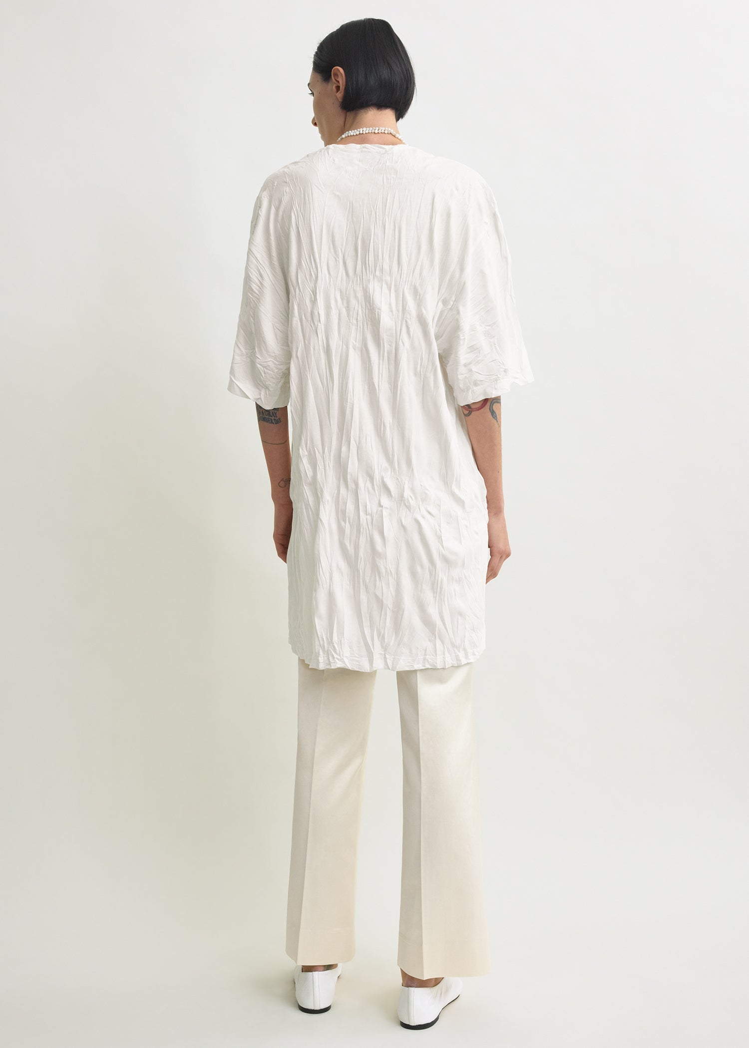 off white tee shirt dress tasc Women's All Day T-Shirt Dress
