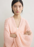 Puffed cardigan bloom