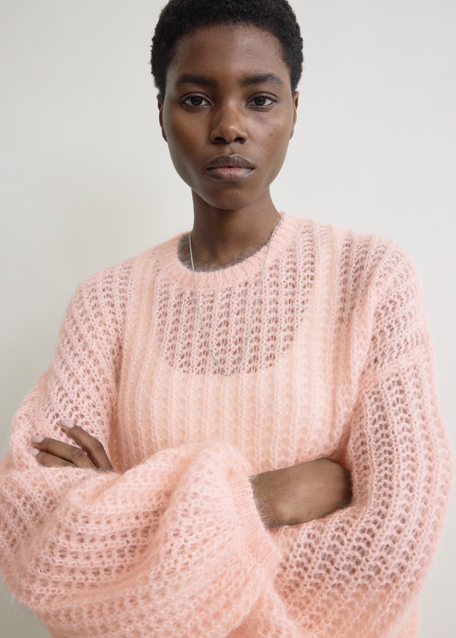 Puffed knit bloom