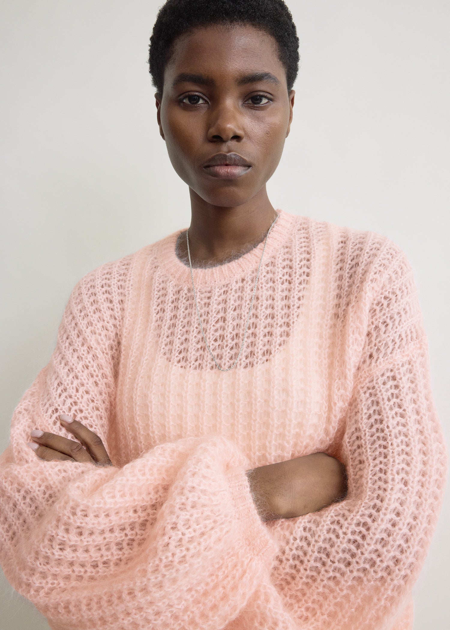 Puffed knit bloom