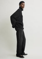 Whipstitch knit black