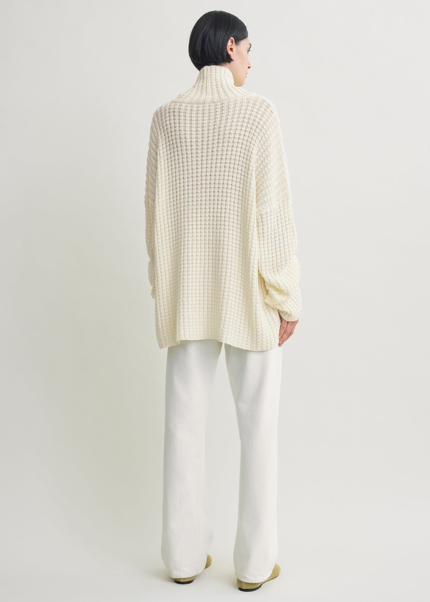 Whipstitch knit milk