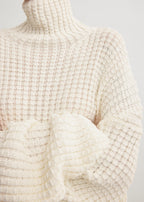 Whipstitch knit milk