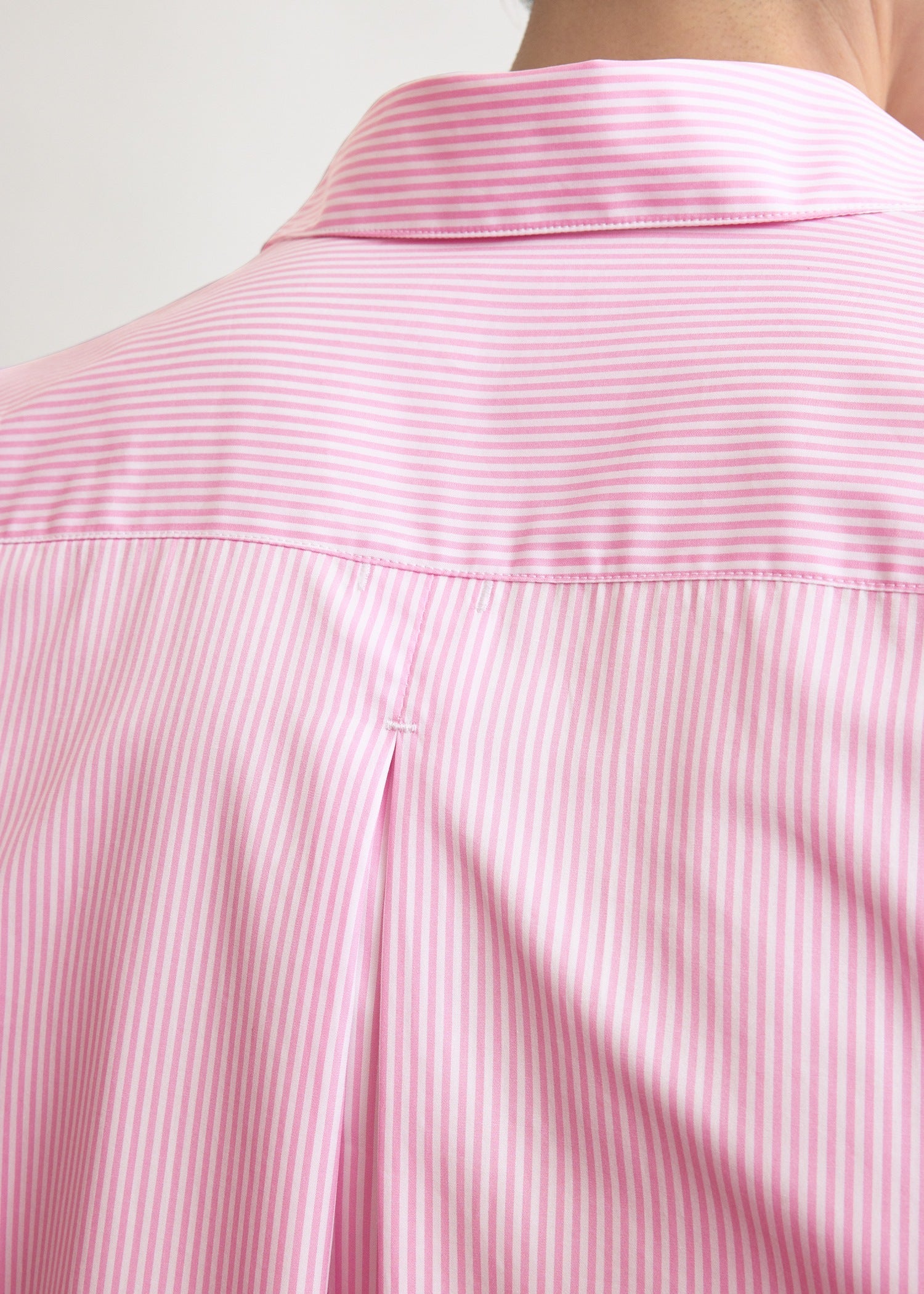 Classic tumbled striped shirt white/bloom