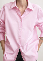 Classic tumbled striped shirt white/bloom