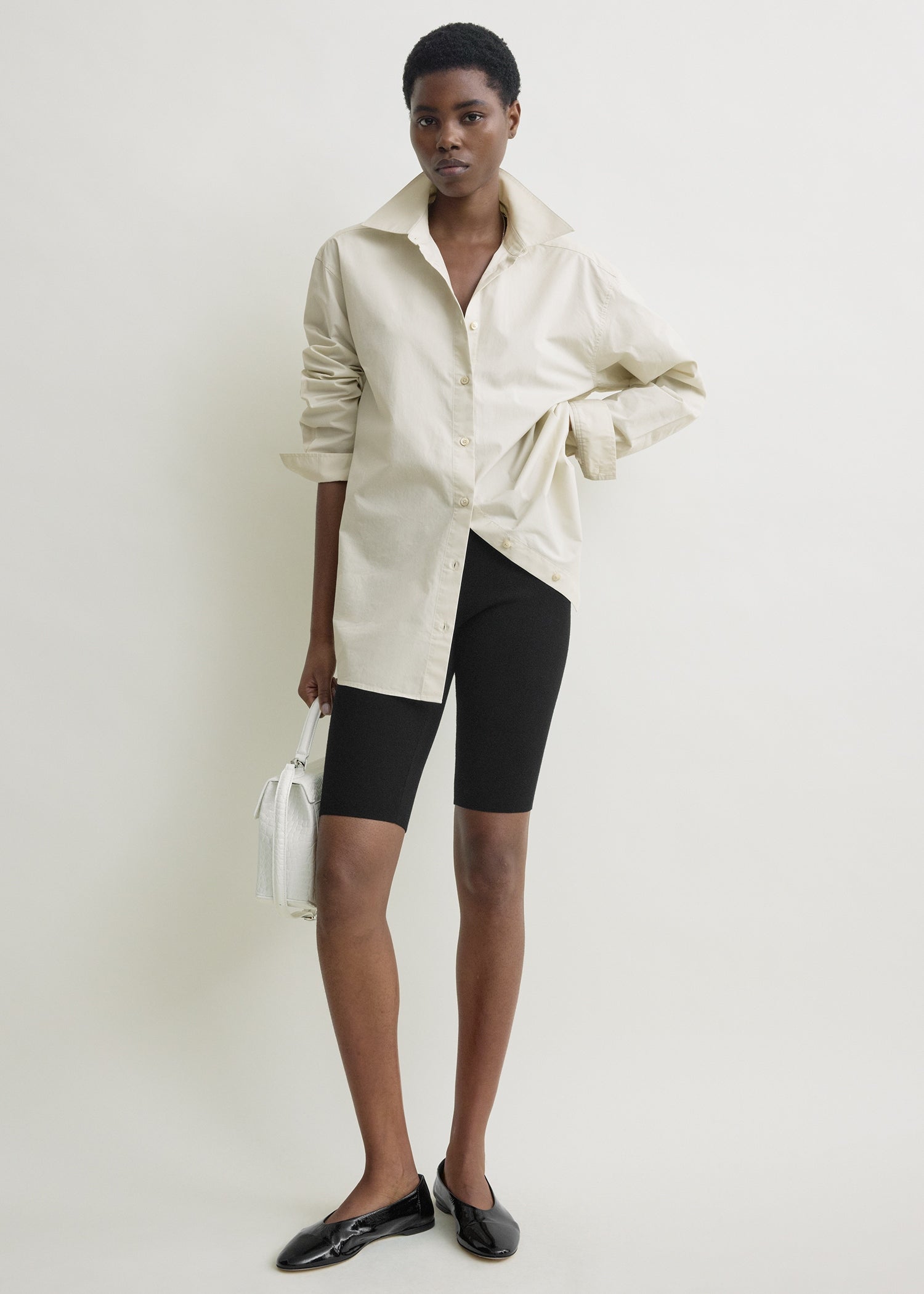 Capri knit shorts black