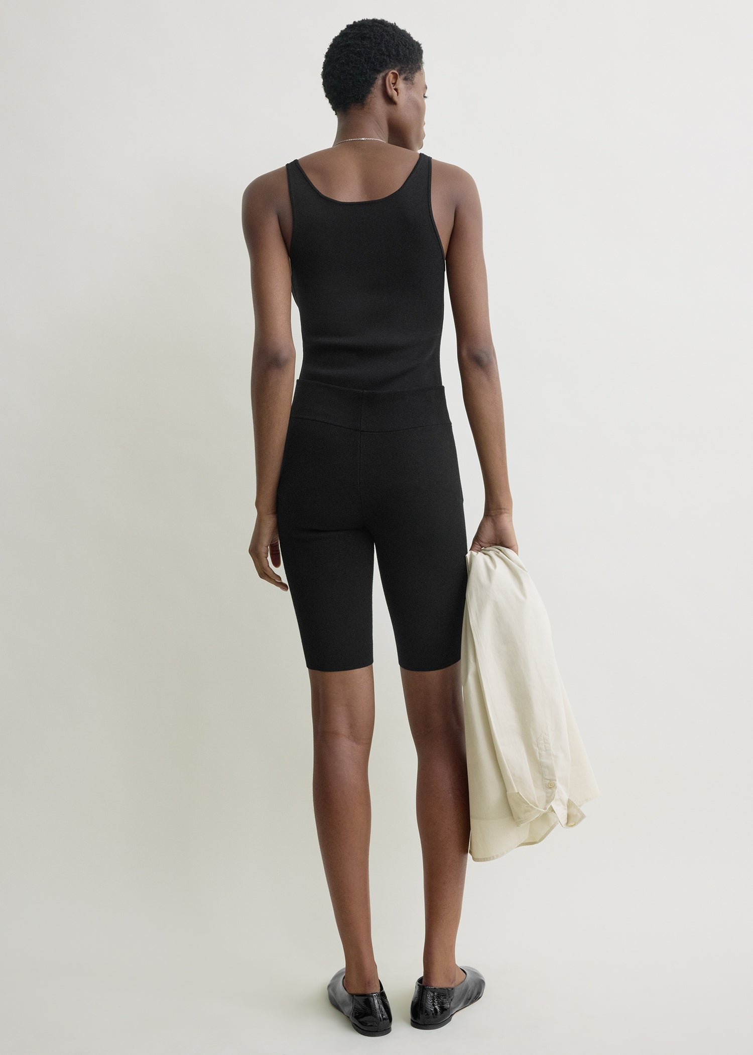Capri knit shorts black – TOTEME