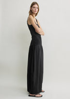 Parachute skirt black petite