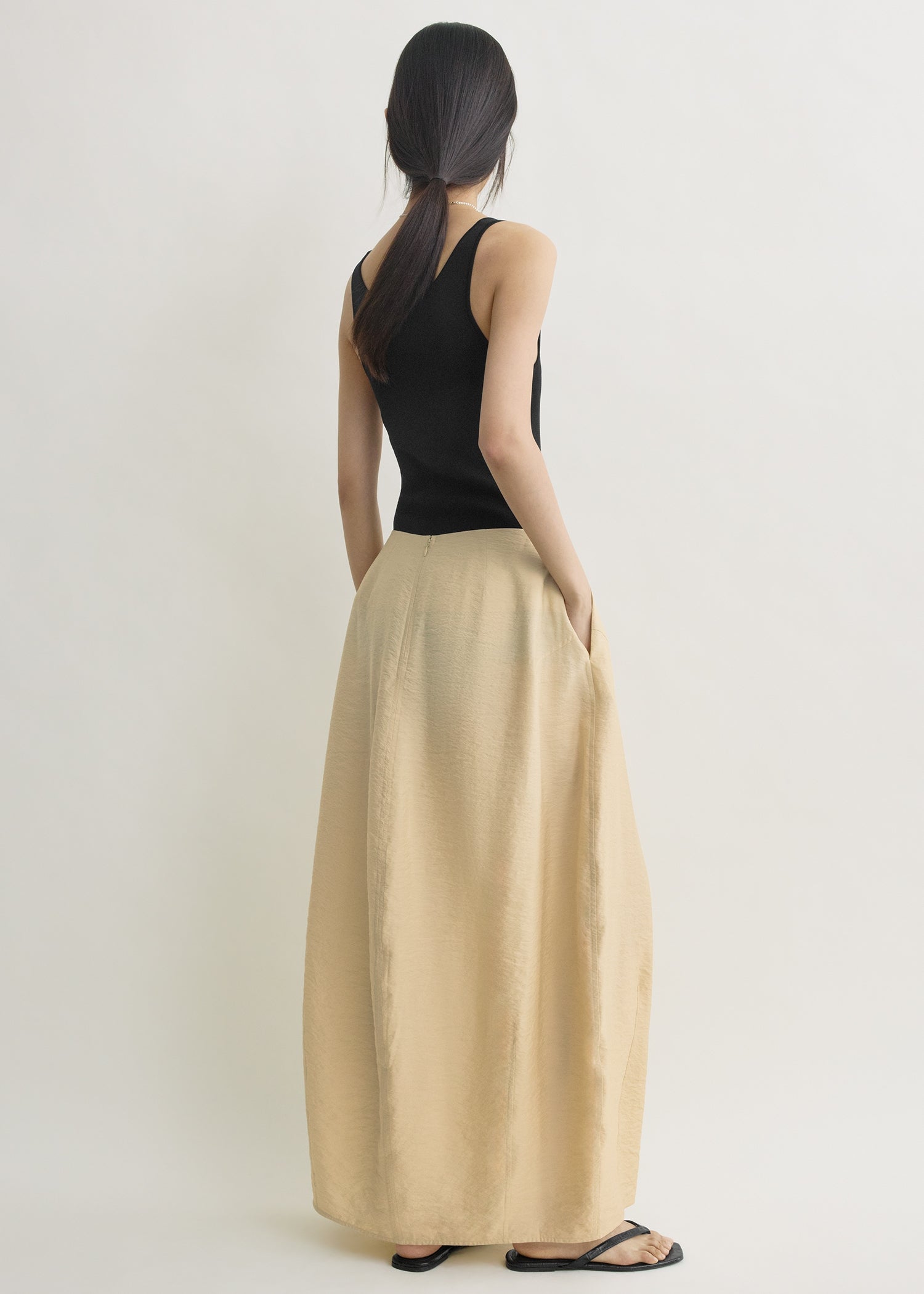 Parachute skirt stone petite