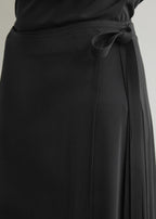 Fluid jersey skirt black