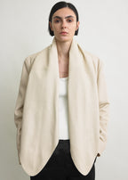 Big leather scarf stone