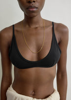 Scoop bikini top black