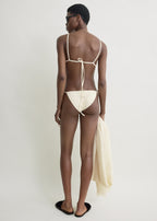 Scoop bikini top ecru