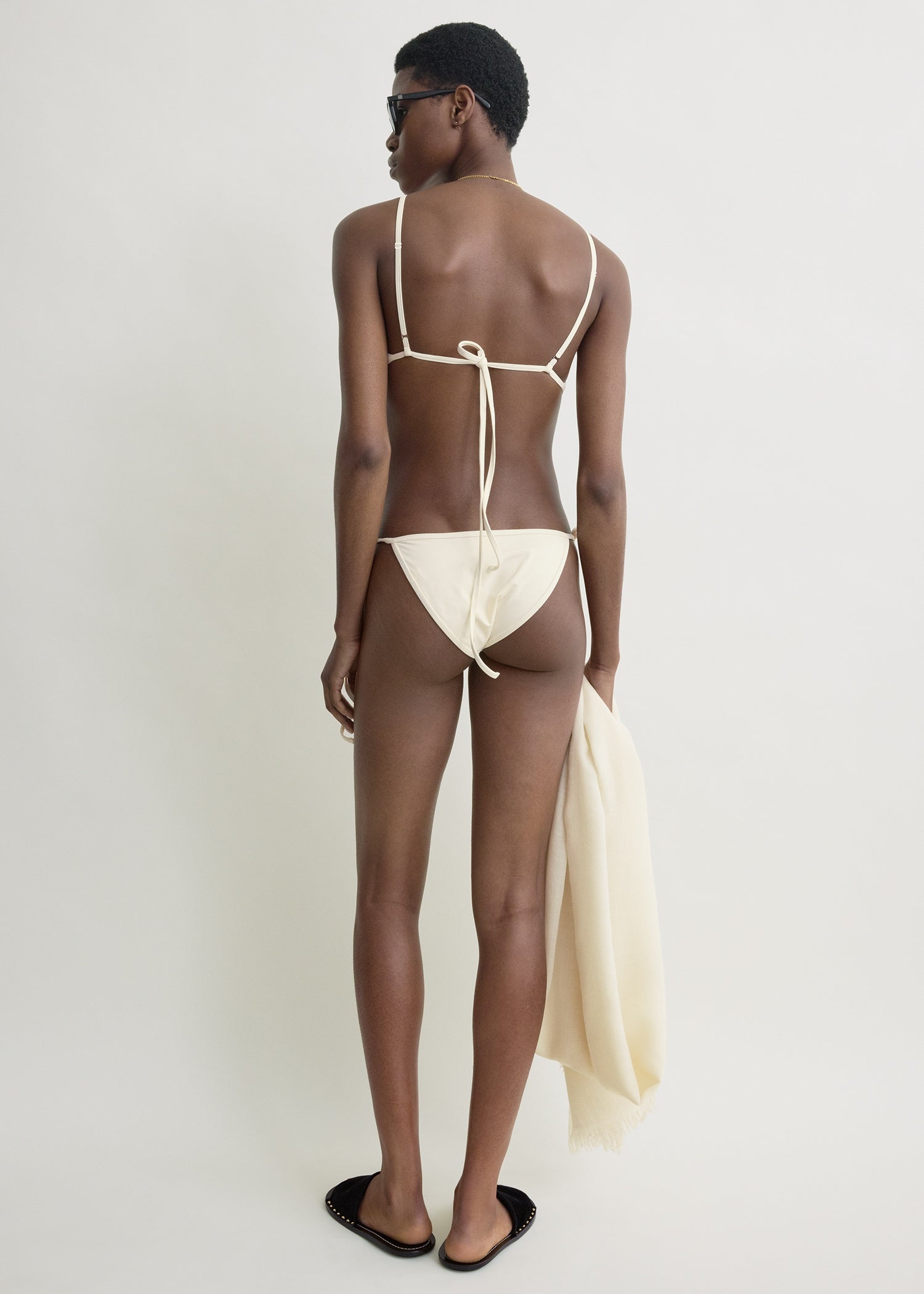 Scoop bikini top ecru