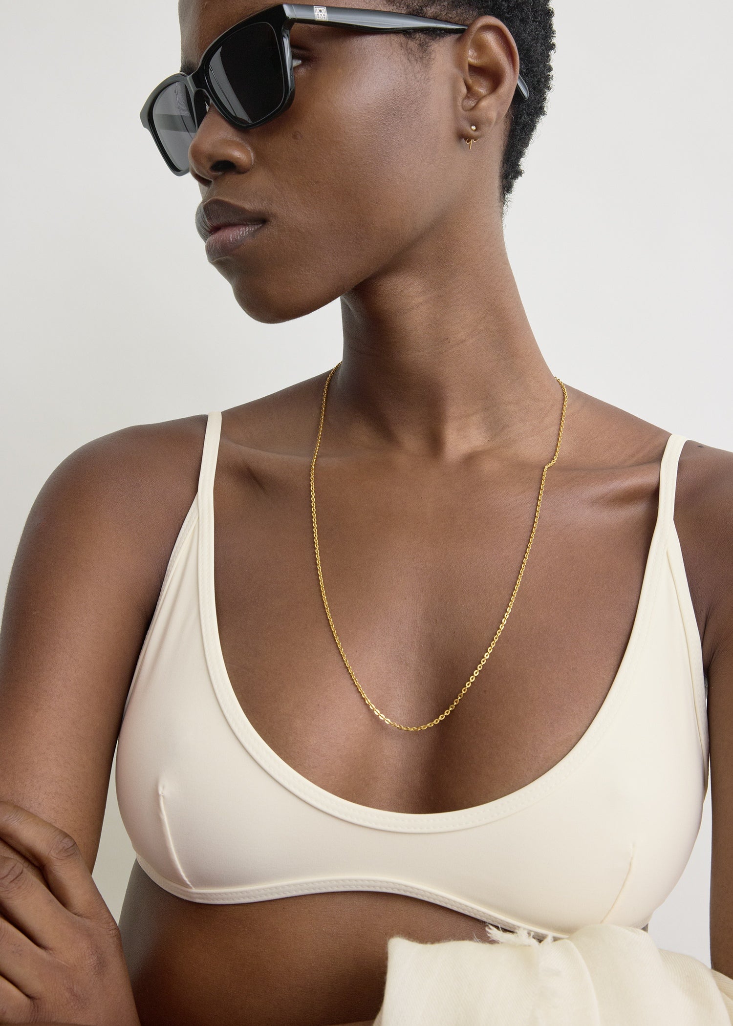 Scoop bikini top ecru