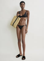 Scoop bikini bottoms black