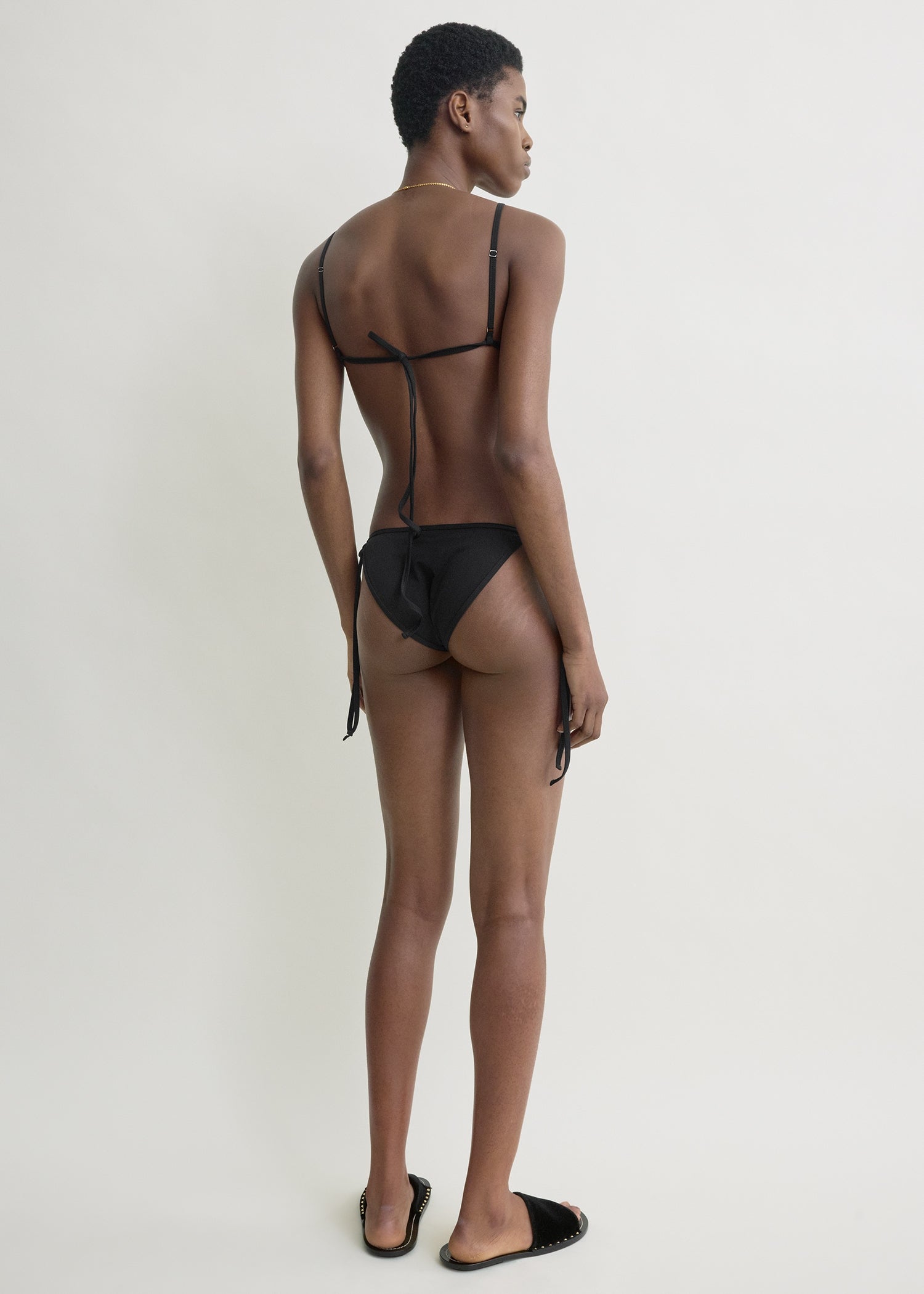 Scoop bikini bottoms black