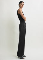 Easy raw edge trousers black
