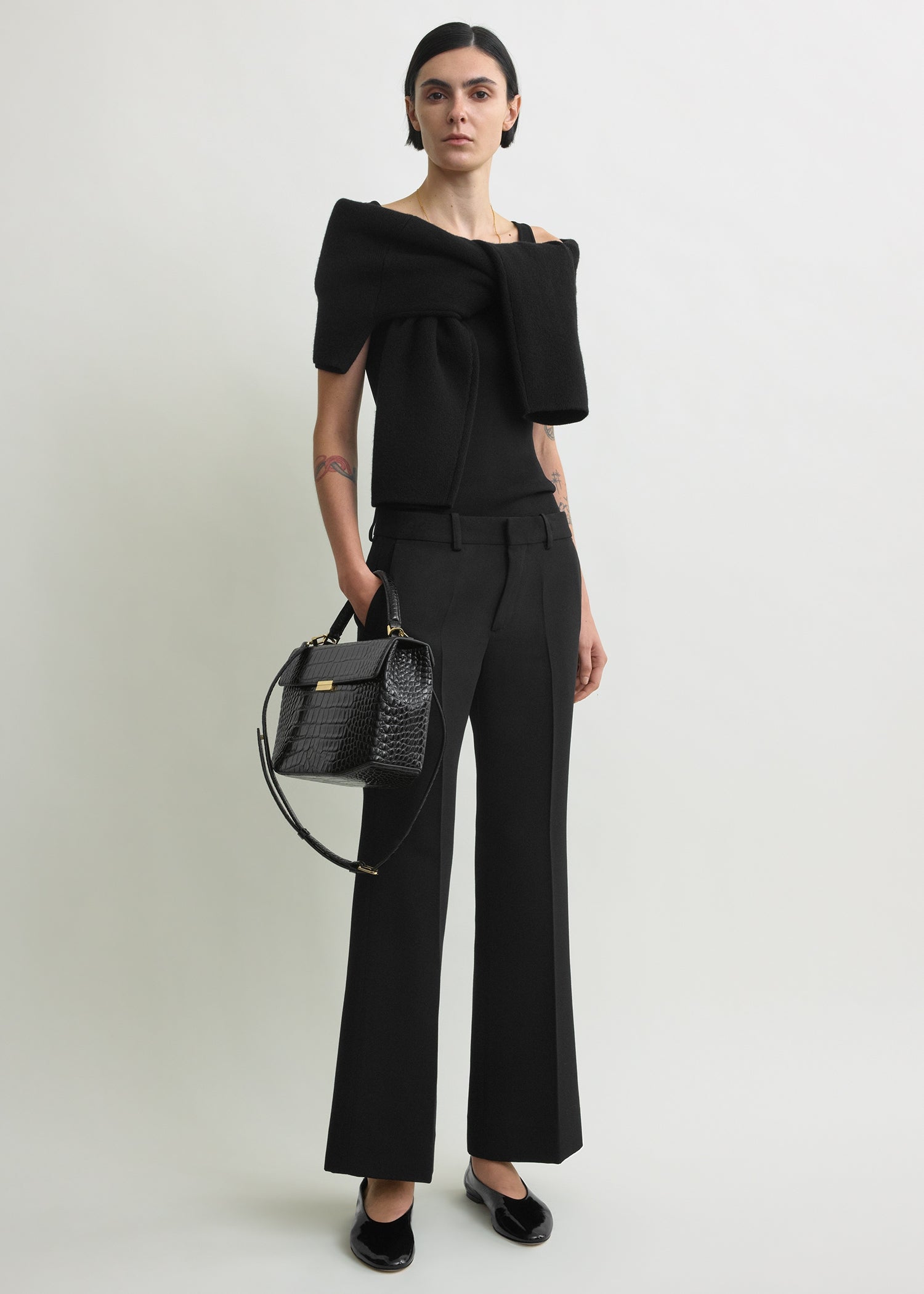 Kick flare trousers black – TOTEME