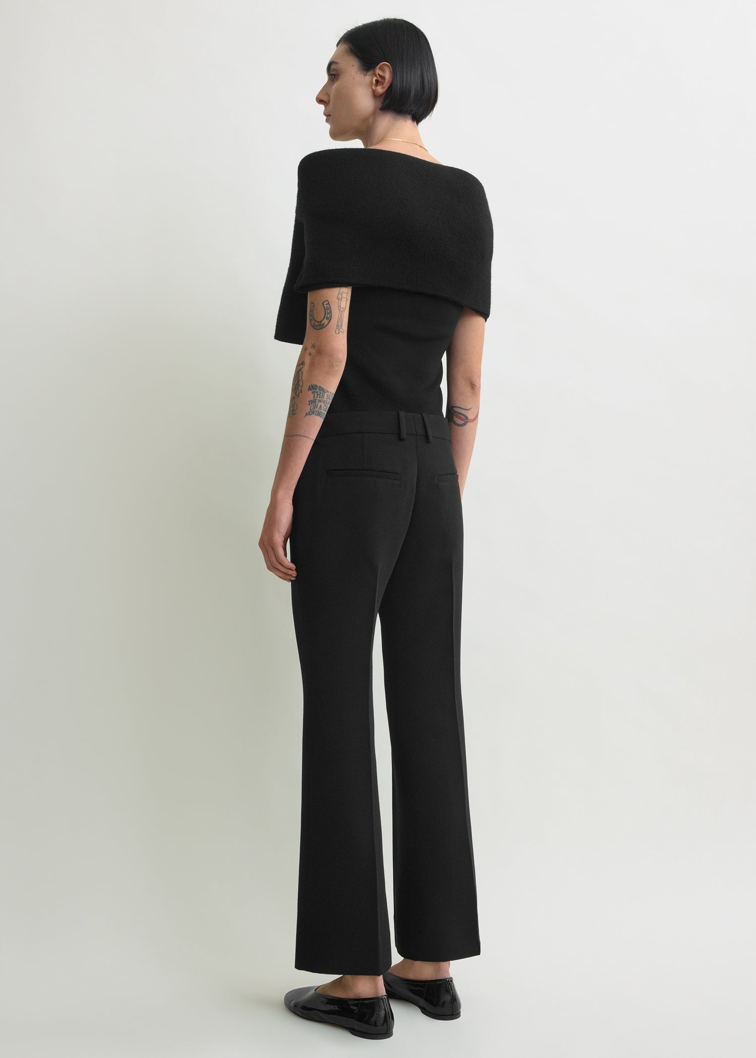 Kick flare trousers black – TOTEME
