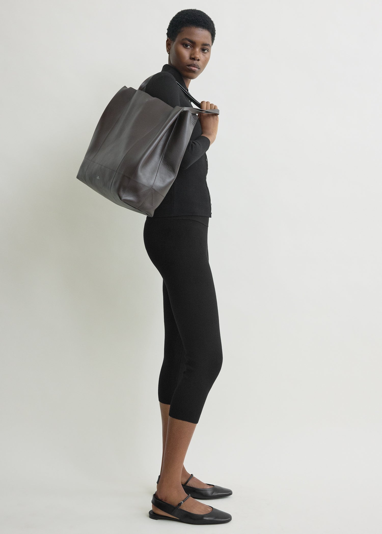 Capri knit leggings black – TOTEME