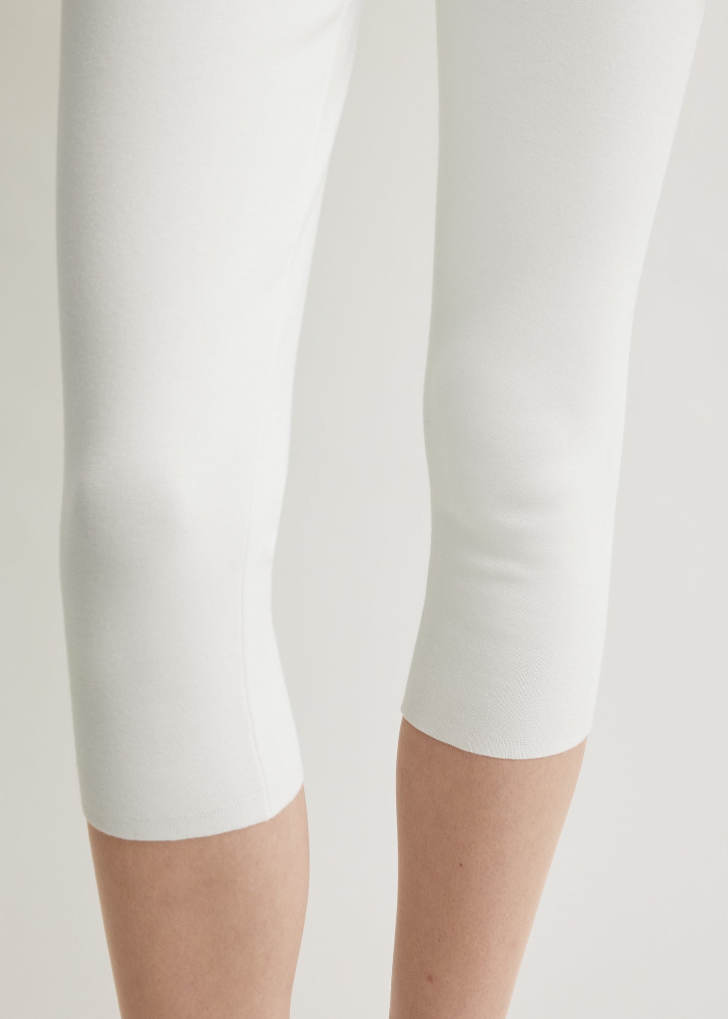 Capri knit leggings off-white