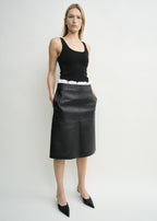 Compact knit tank black