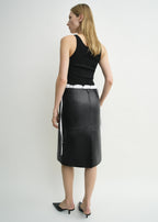 Compact knit tank black