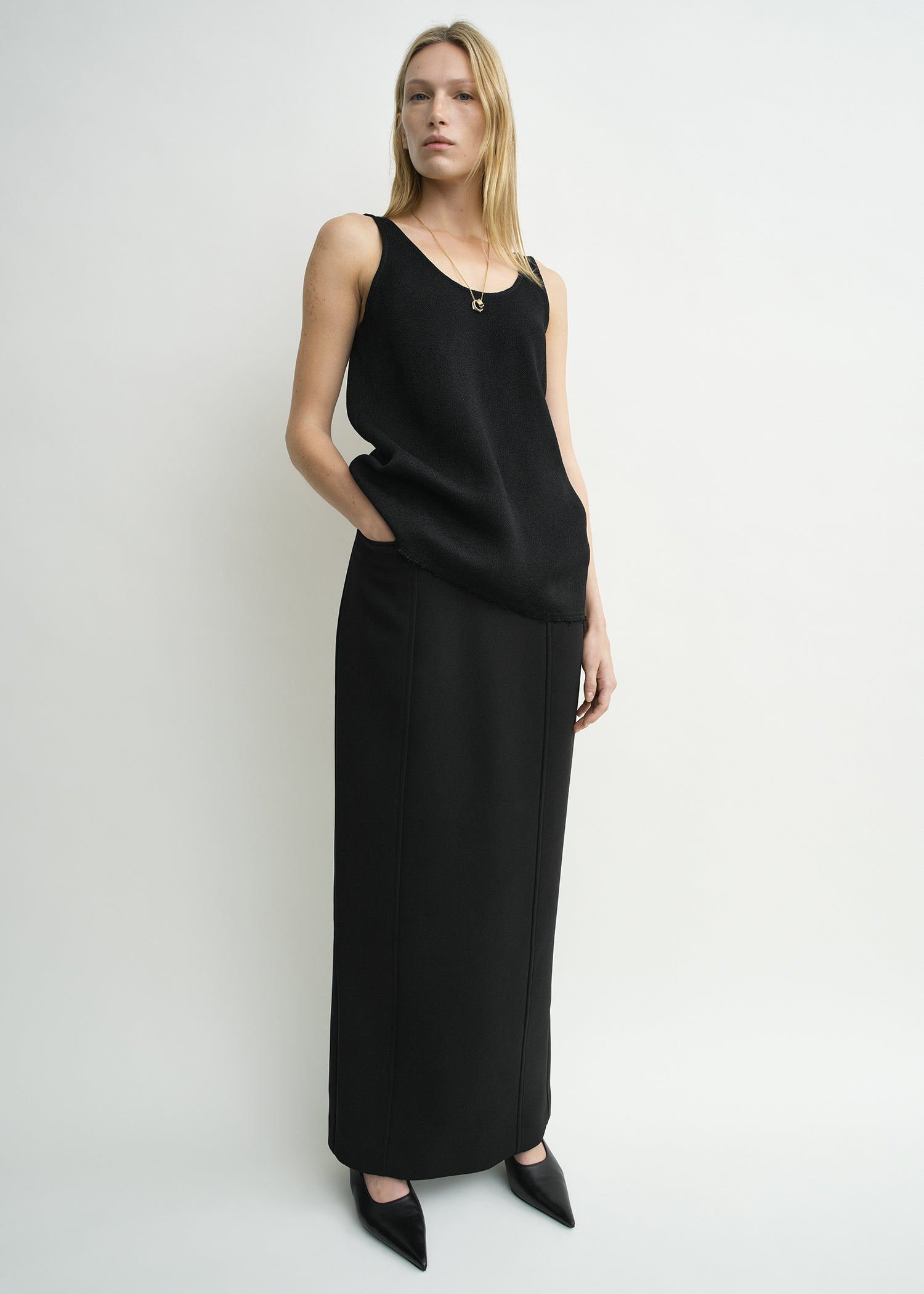 Sablé tank black from Toteme - $530