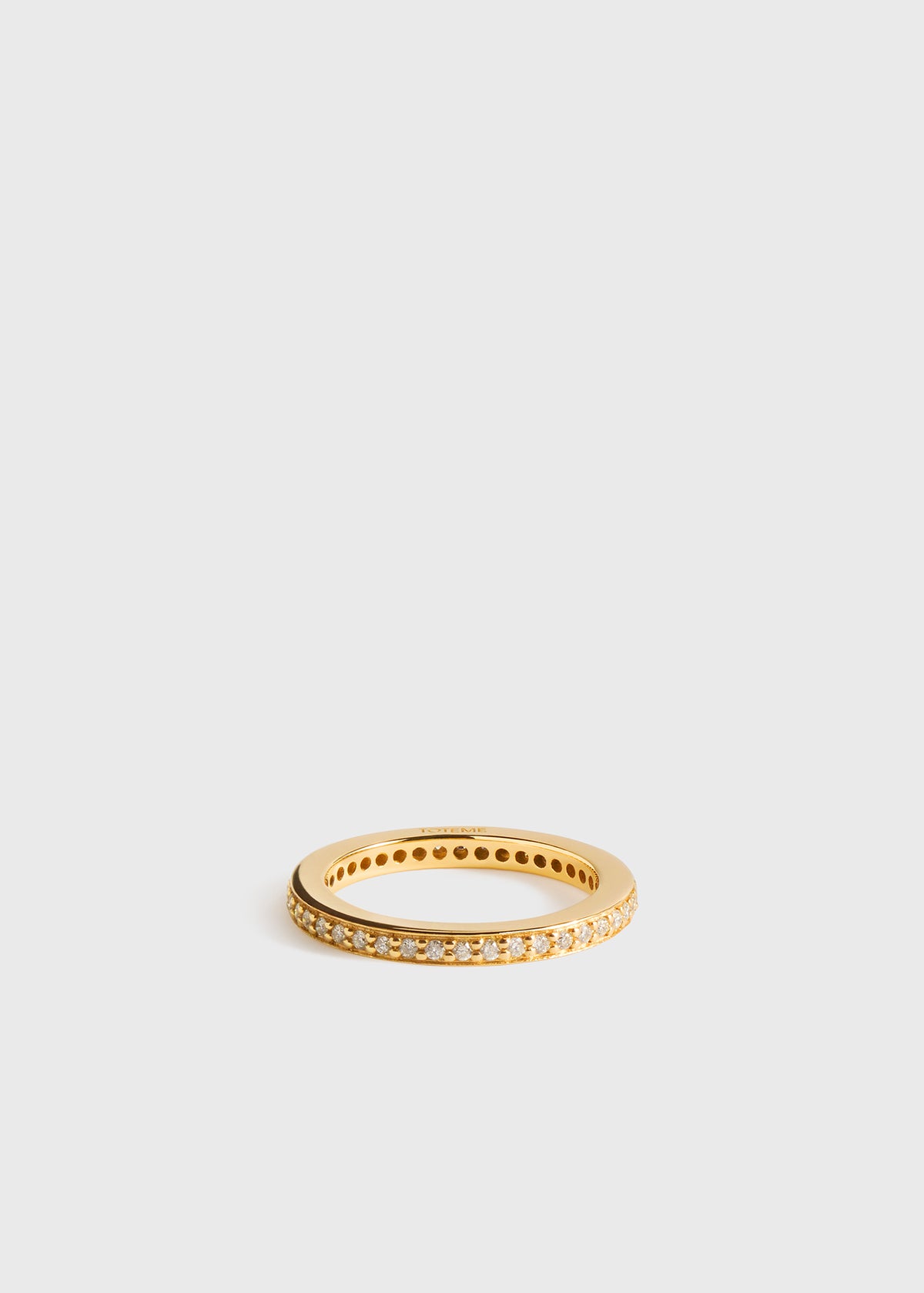 Eternity diamond midi ring 18kt