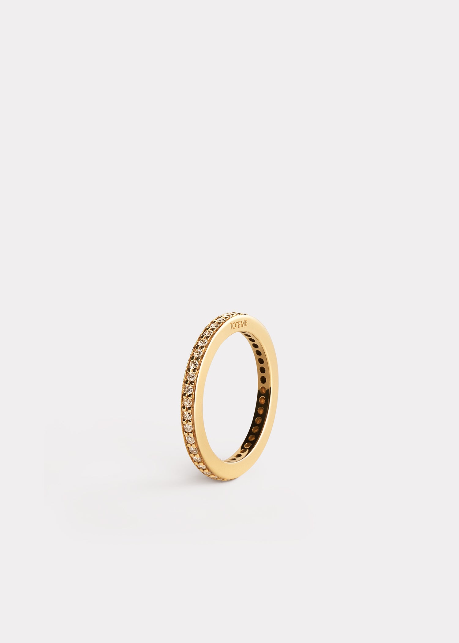 Eternity diamond midi ring 18kt gold