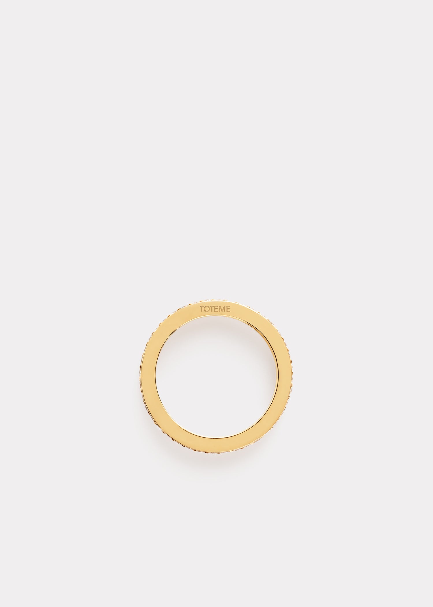 Eternity diamond midi ring 18kt gold
