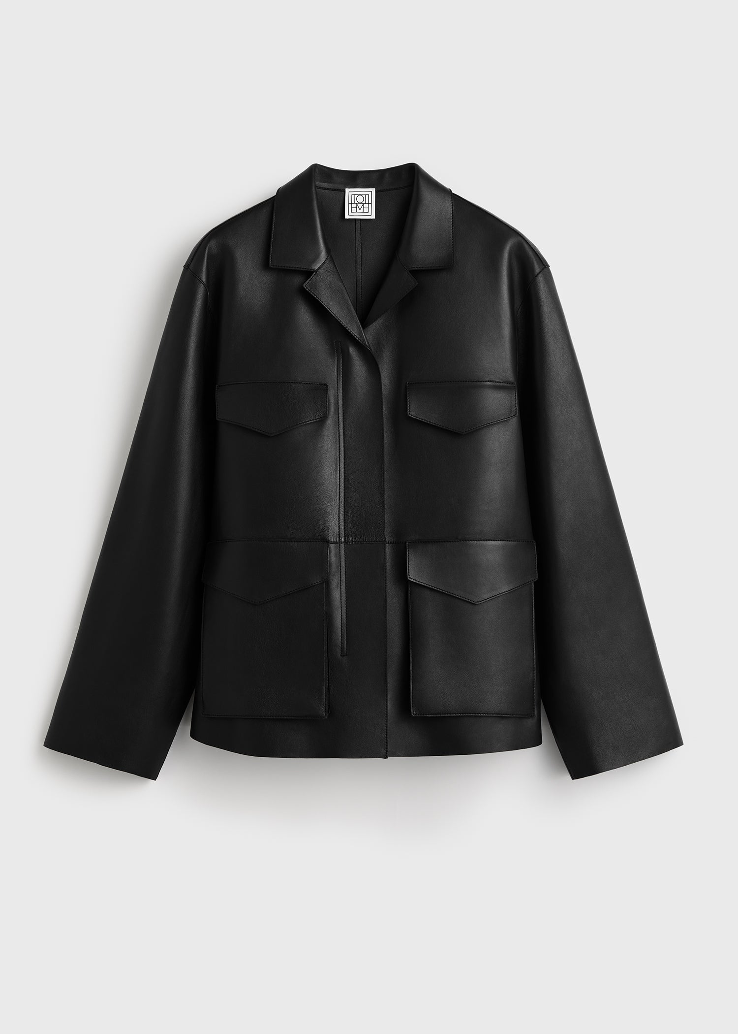Army leather jacket black – TOTEME