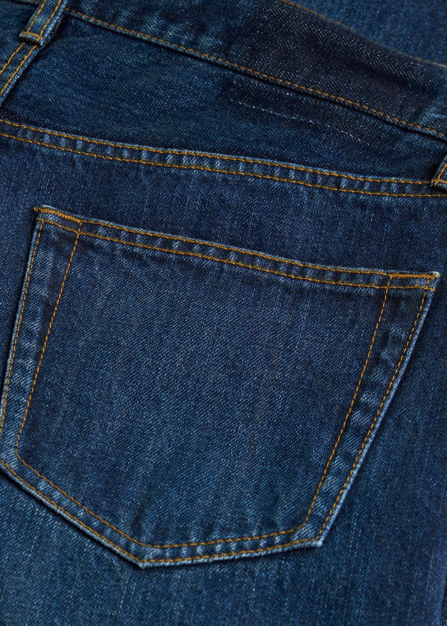 Straight denim deep indigo