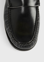 Moccasin loafers black