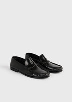 Moccasin loafers black