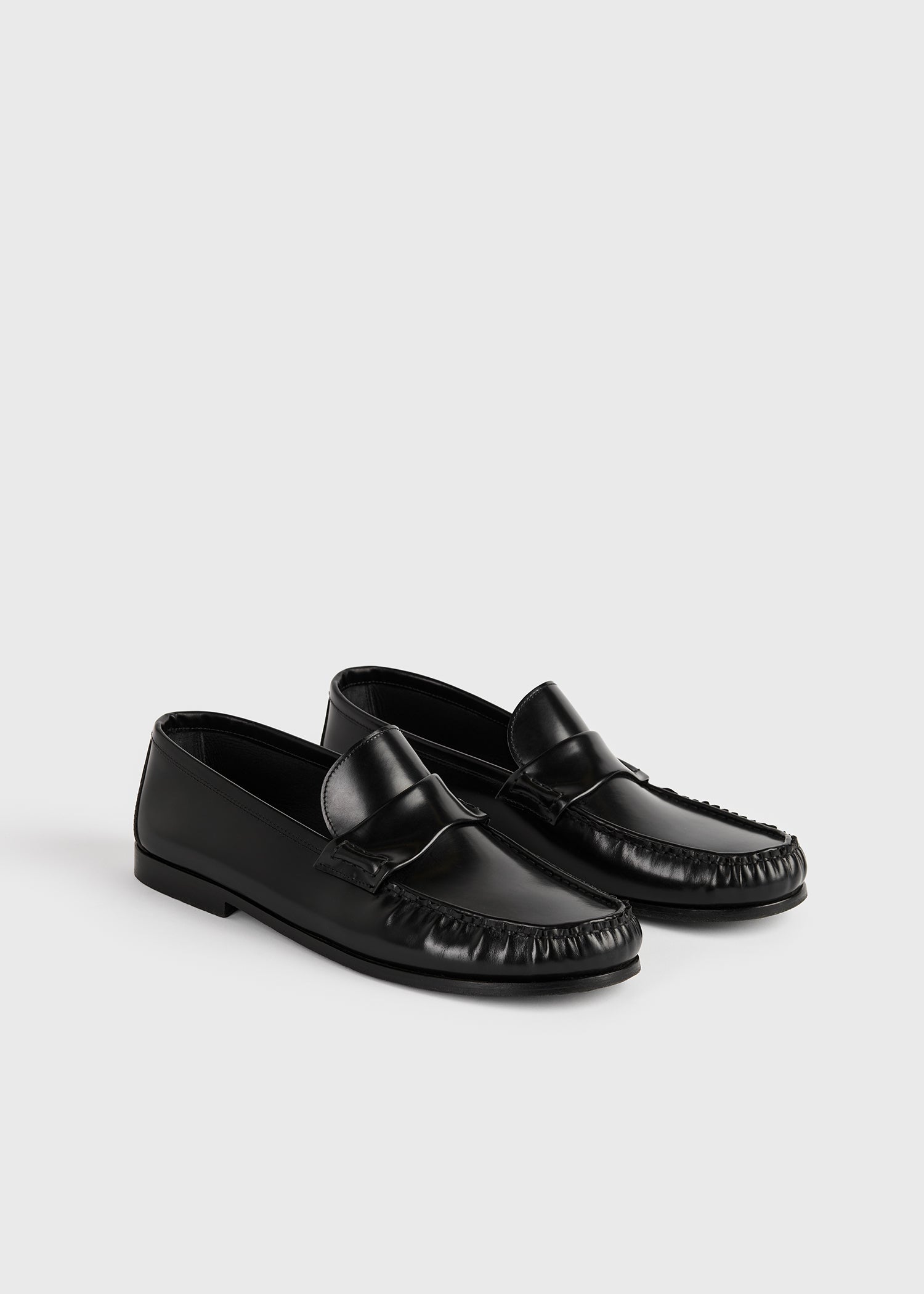 Moccasin loafers black