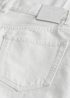 Wide leg denim white