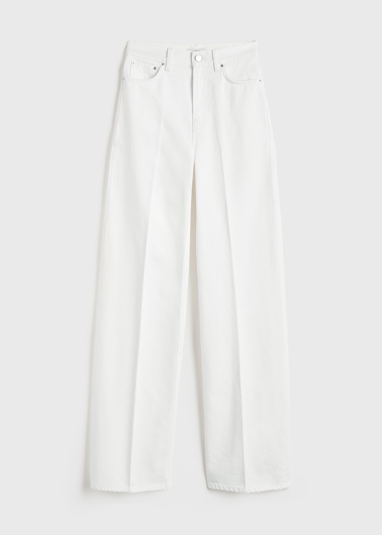 Wide leg denim white