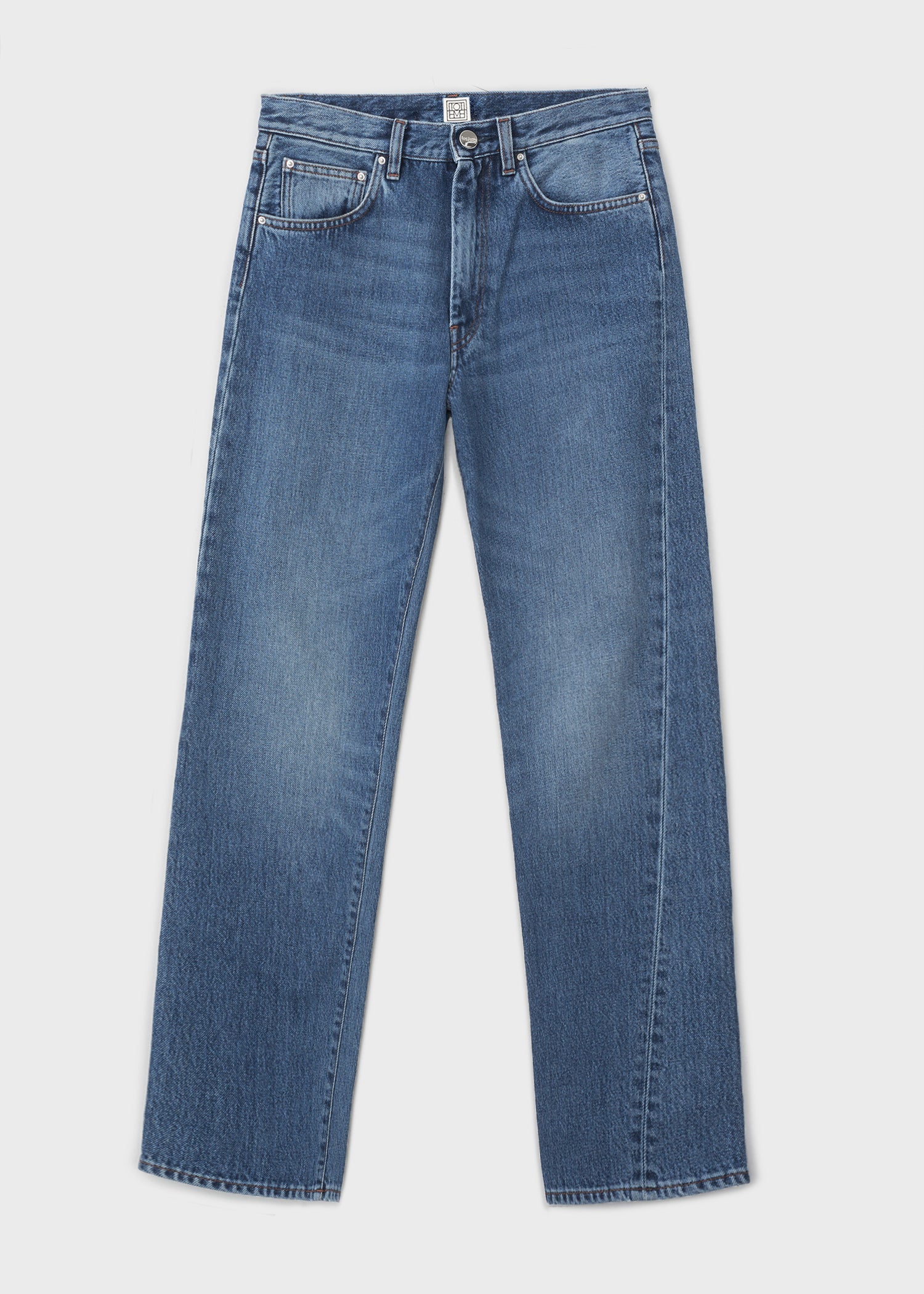 Twisted seam denim washed blue – TOTEME
