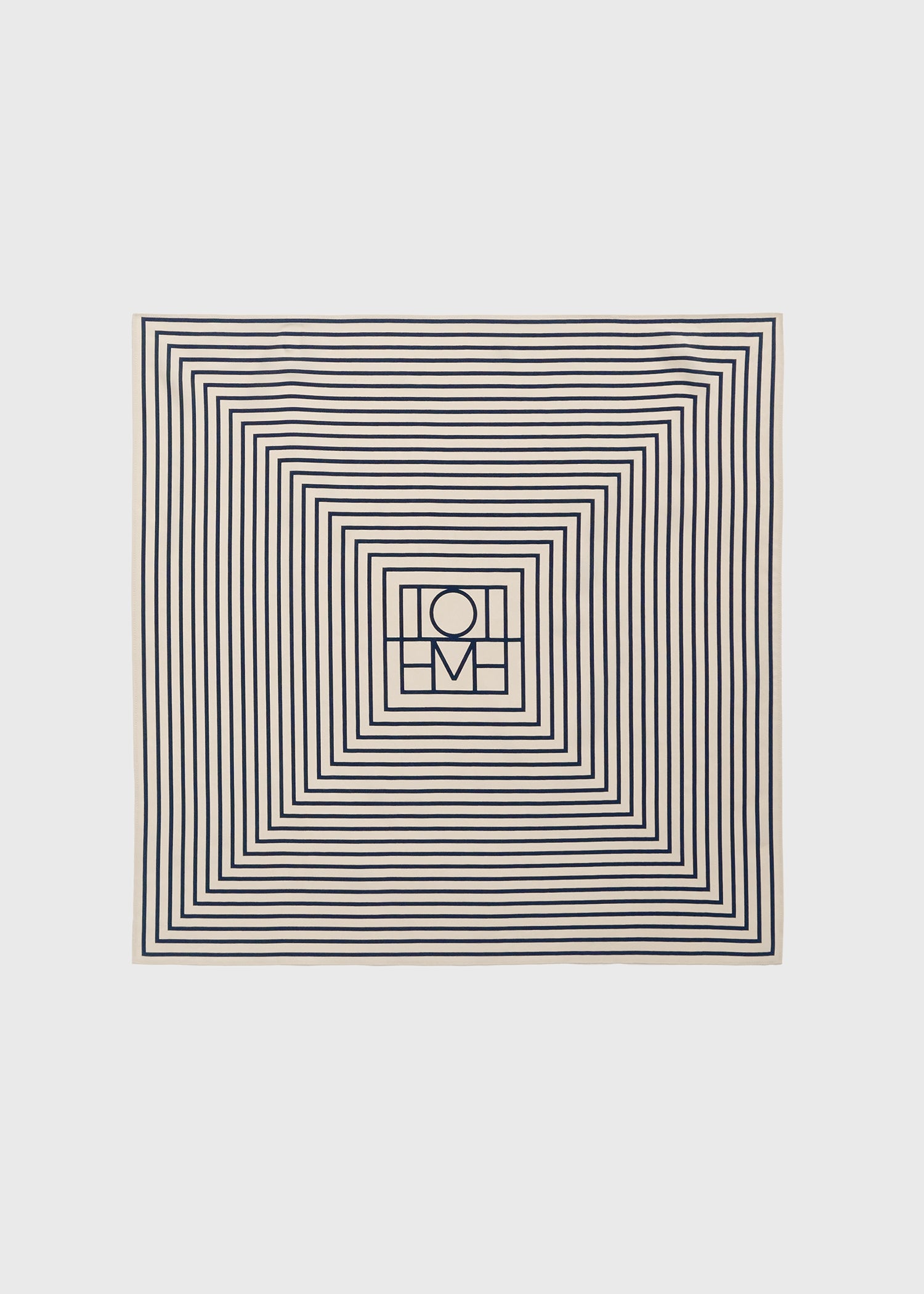 Signature monogram silk scarf crème