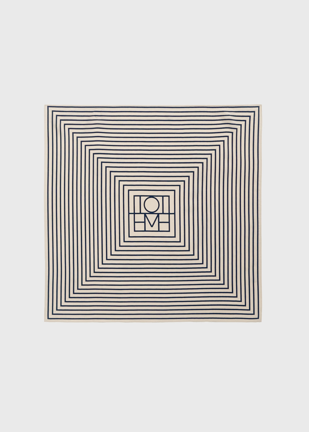 Signature monogram silk scarf crème